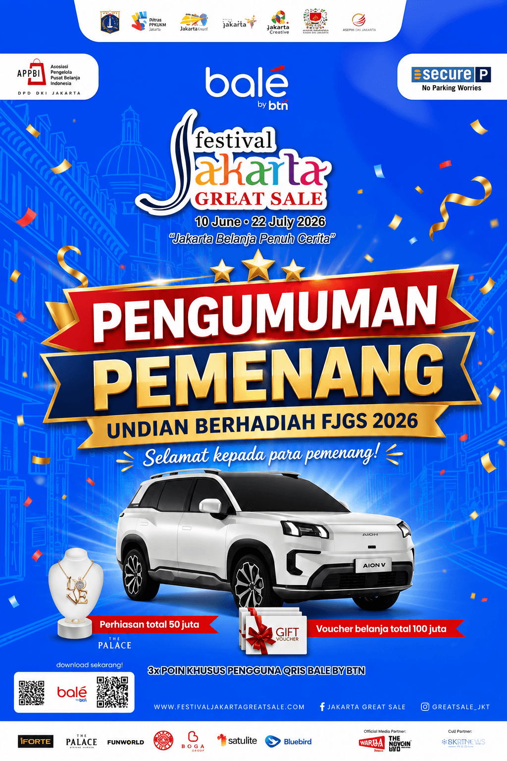Selamat kepada 36 pemenang Undian Berhadiah e-Shopper Card