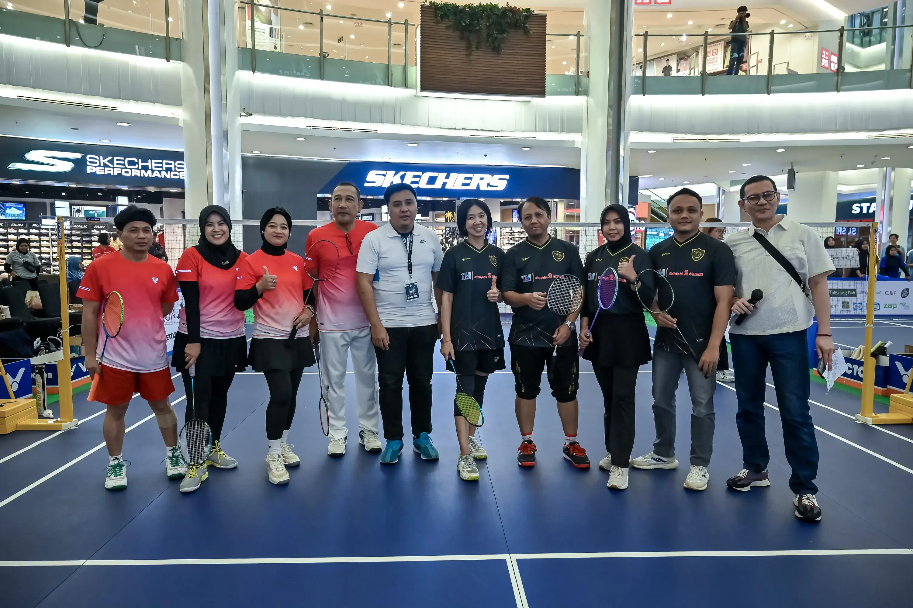 Peserta Badminton Friendly Match di Emporium Pluit Mall