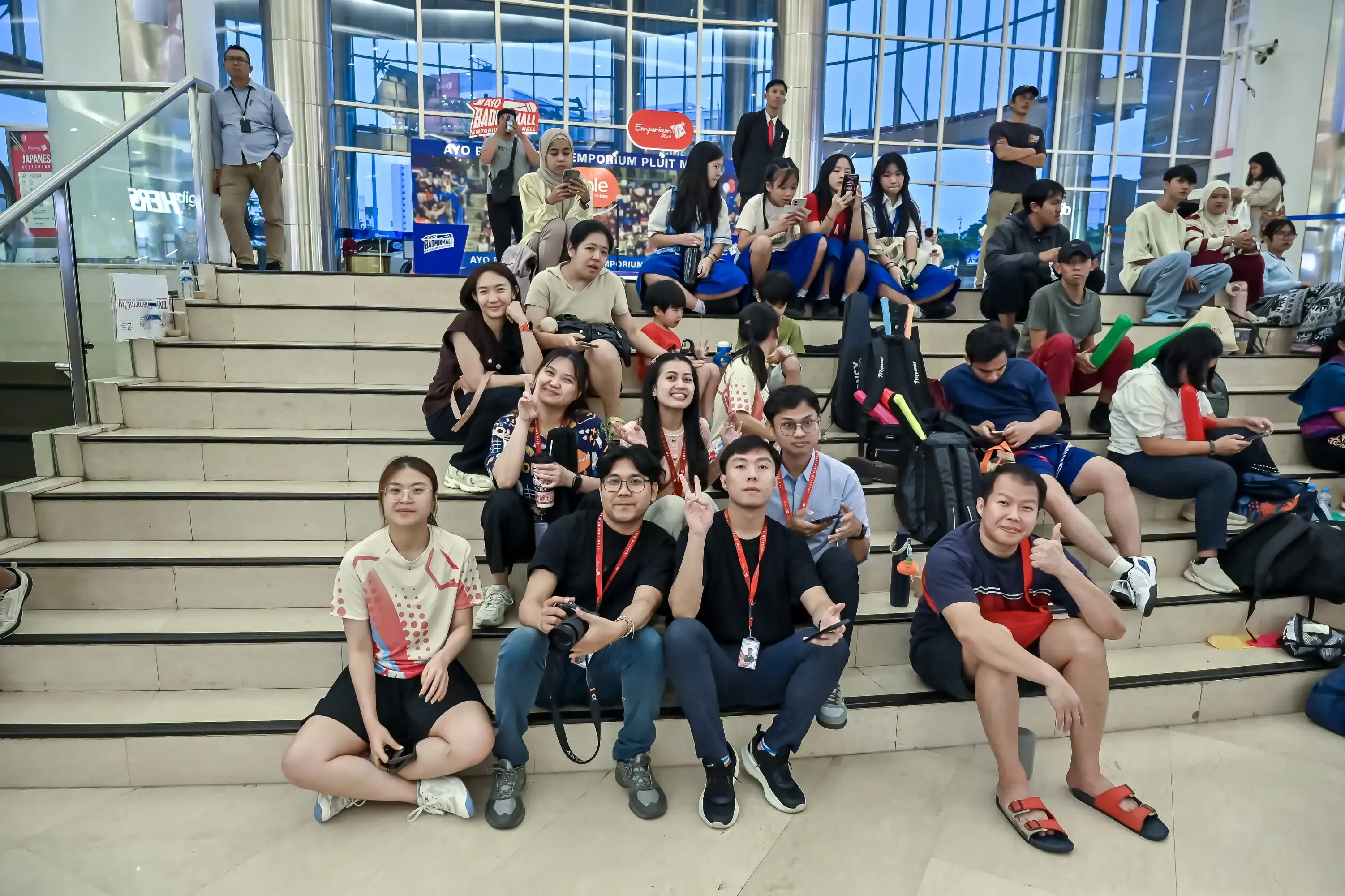 Suporter Badminton Friendly Match di Emporium Pluit Mall